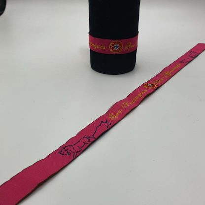 Pulseira Bordadas "Sou Português Sou Aficionado" rosa