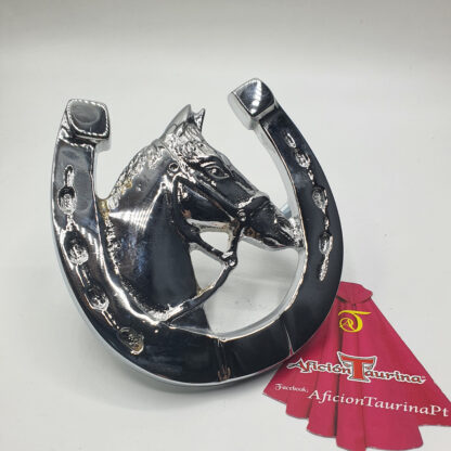 Ferradura cavalo para automóvel Grande Cromada