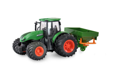 Brinquedos Marca Trator com Reboque controle remoto 1.24
