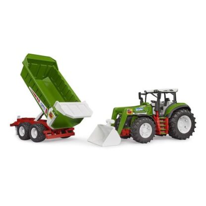 Trator Roadmax com Carregador Frontal e Reboque Bascula Bruder