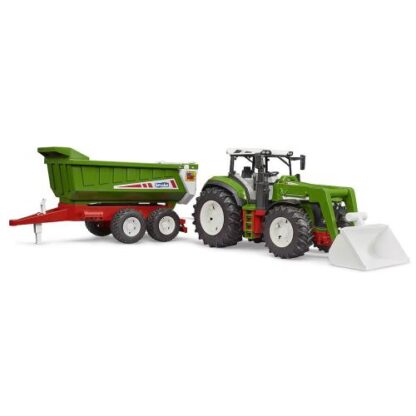 Trator Roadmax com Carregador Frontal e Reboque Bascula Bruder - Image 3