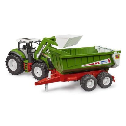 Trator Roadmax com Carregador Frontal e Reboque Bascula Bruder - Image 4